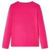 Kinder-Langarmshirt Knallrosa 140