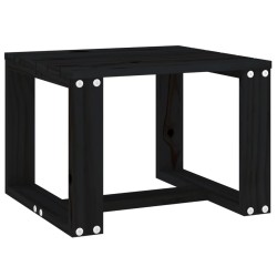 Garten-Beistelltisch Schwarz 40x38x28,5 cm Massivholz Kiefer