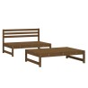 2-tlg. Garten-Lounge-Set Honigbraun Massivholz Kiefer