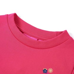 Kinder-Sweatshirt Knallrosa 104