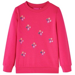 Kinder-Sweatshirt Knallrosa...