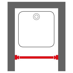 Sealskin Teleskop-Duschvorhangstange 80-130 cm Schwarz