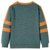 Kinder-Sweatshirt Dunkelgrün Melange 116