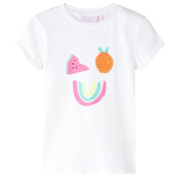 Kinder-T-Shirt Ecru 140