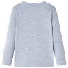 Kinder-Langarmshirt Grau Melange 128