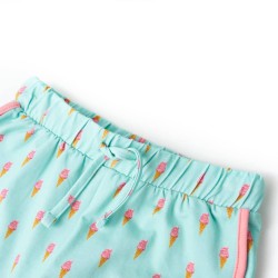 Kindershorts mit Kordelzug Helles Minzgrün 104