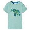 Kinder-T-Shirt Helles Khaki 116