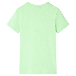 Kinder-T-Shirt Neongrün 116