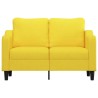 2-Sitzer-Sofa Hellgelb 120 cm Stoff