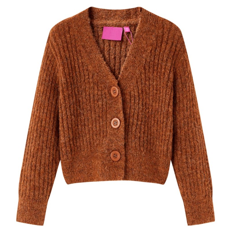 Kinder-Strickjacke Cognac 104