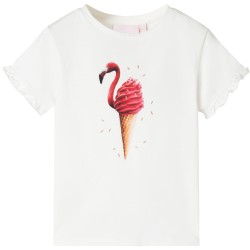 Kinder-T-Shirt Ecru 140