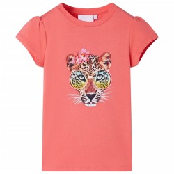 Kinder-T-Shirt Korallenrosa...