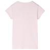 Kinder-T-Shirt Zartrosa 116