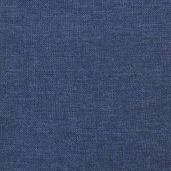 Fußhocker Blau 45x29,5x35 cm Stoff und Kunstleder