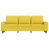 3-Sitzer-Sofa Hellgelb 180 cm Stoff