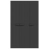 Gartenschrank Schwarz 97x37x165 cm PP