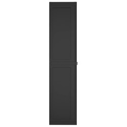 Gartenschrank Schwarz 97x37x165 cm PP