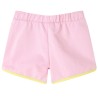 Kindershorts mit Besatz Knallrosa 128