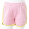 Kindershorts mit Besatz Knallrosa 128