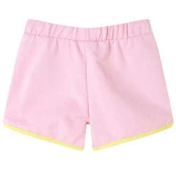 Kindershorts mit Besatz Knallrosa 104