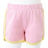 Kindershorts mit Besatz Knallrosa 104