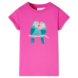 Kinder-T-Shirt Dunkelrosa 116