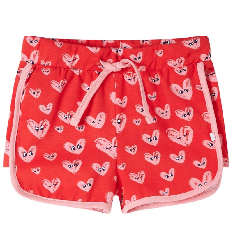 Kindershorts mit Kordelzug Rot 140