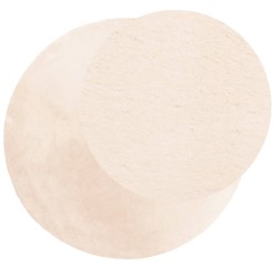 Teppich HUARTE Kurzflor Weich und Waschbar Beige Ø 200 cm