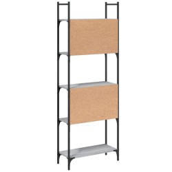 Bücherregal 5 Böden Grau Sonoma 60,5x24x166,5 cm Holzwerkstoff