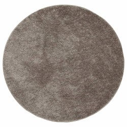 Teppich ISTAN Hochflor Glänzend Grau Ø 200 cm