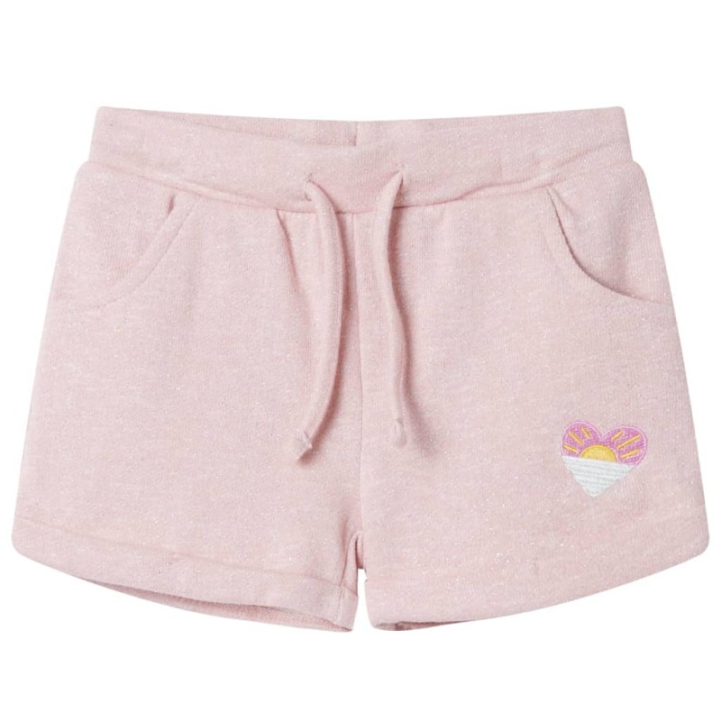 Kindershorts mit Kordelzug Hellrosa 128