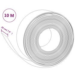 Rasenkanten 5 Stk. Braun 10 m 20 cm Polyethylen