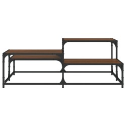 Couchtisch Braun Eichen-Optik 107x107x40 cm Holzwerkstoff