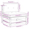 Gartensofas ohne Armlehnen mit Kissen 2 Stk. Douglasienholz