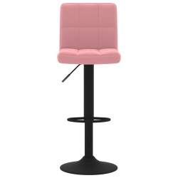 Barhocker 2 Stk. Rosa Samt