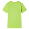 Kinder-Kurzarmshirt Limette 128