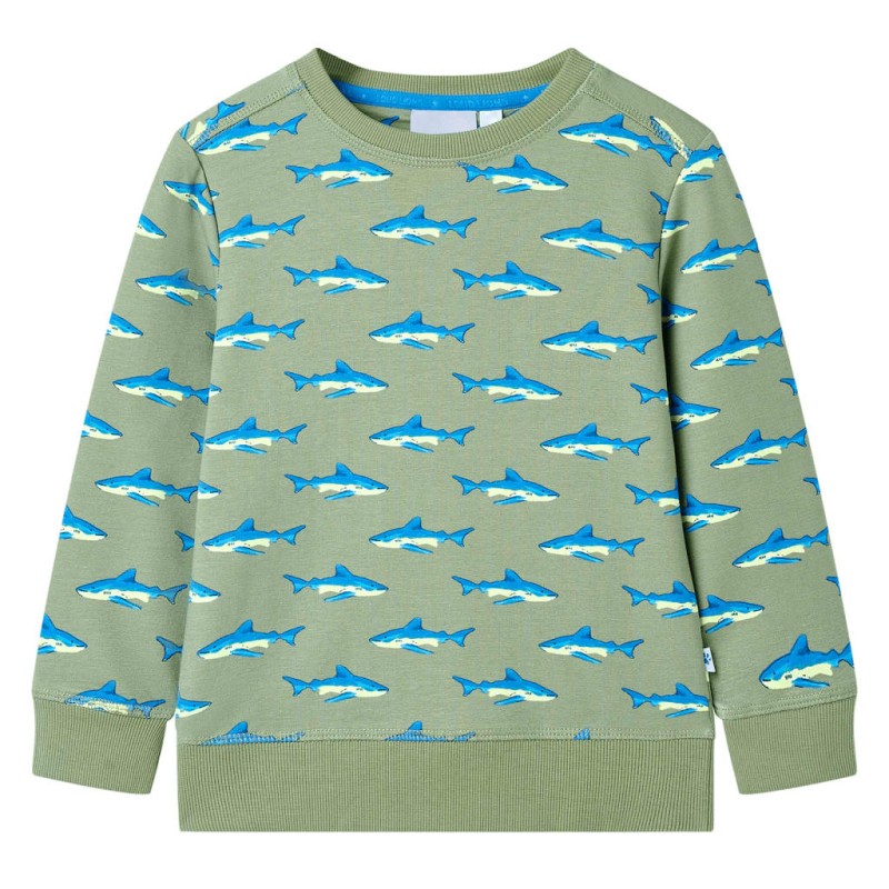 Kinder-Sweatshirt Helles Khaki 140