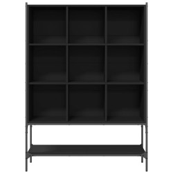 Bücherregal Schwarz 102x30x141,5 cm Holzwerkstoff