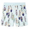 Kindershorts mit Kordelzug Sanftblau Melange 128