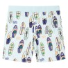 Kindershorts mit Kordelzug Sanftblau Melange 128