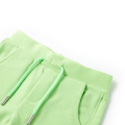 Kindershorts Fluo-Grün 140