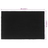 Fußmatte Schwarz 65x100 cm Kokosfaser Getuftet