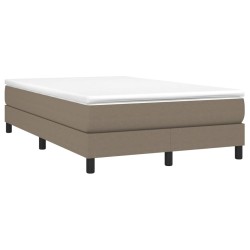 Boxspringbett mit Matratze Taupe 120x190 cm Stoff