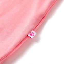 Kinder-T-Shirt Helles Neonrosa 104