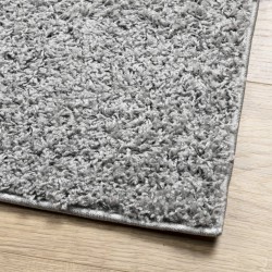 Shaggy-Teppich PAMPLONA Hochflor Modern Grau 160x160 cm