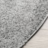 Shaggy-Teppich PAMPLONA Hochflor Modern Grau Ø 240 cm