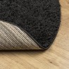 Shaggy-Teppich PAMPLONA Hochflor Modern Schwarz Ø 200 cm