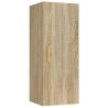 Wandschrank Sonoma-Eiche 34,5x34x90 cm Holzwerkstoff