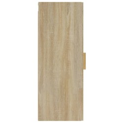 Wandschrank Sonoma-Eiche 34,5x34x90 cm Holzwerkstoff