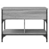 Couchtisch Grau Sonoma 70x50x50 cm Holzwerkstoff und Metall